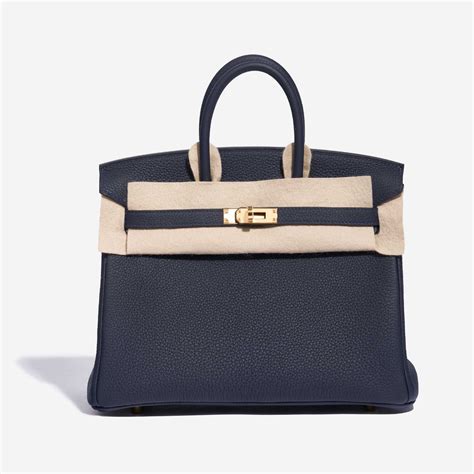 hermes birkin 25 blue nuit|HERMES Togo Birkin 25 Bleu Nuit 844741 .